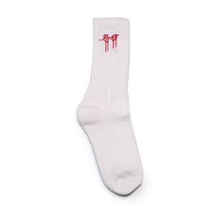 
                  
                    Load image into Gallery viewer, Logo Socks | White/Red
                  
                